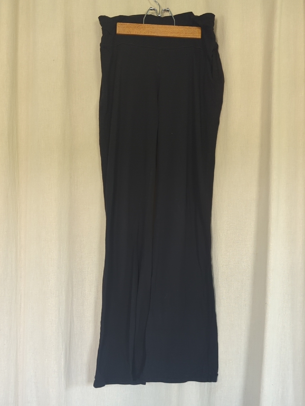 Motherhood Black Wide-Leg Women's Sleep Pants